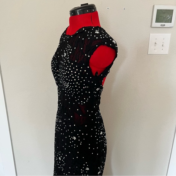 Camille La Vie Black Mermaid Jeweled/Sequin Floral Lace Formal Gown US 8 😍 - Picture 10 of 16